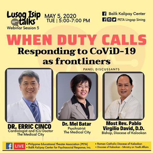 When Duty Calls: Responding to CoViD-19 as frontliners