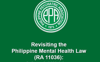 Revisiting the Philippine Mental Health Law (RA 11036)
